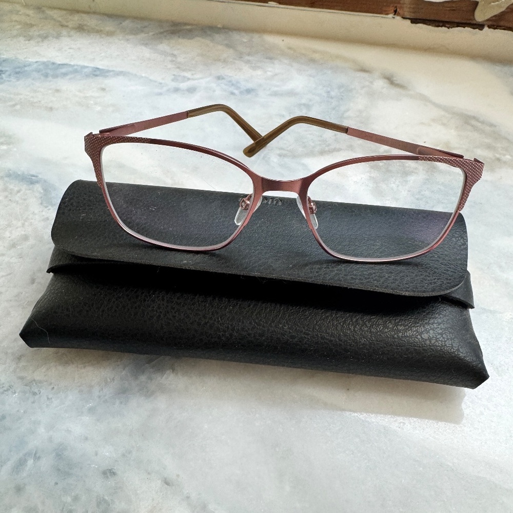 NWOT - Italian Ottoto Affogato Rose Gold Glasses Frames